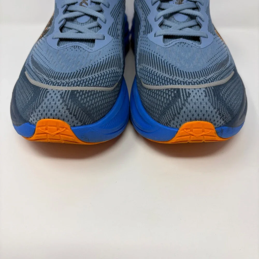 Hoka Skyflow Mens Size 9.5 2E Wide Blue Orange Running Shoes (1155117 DHN)